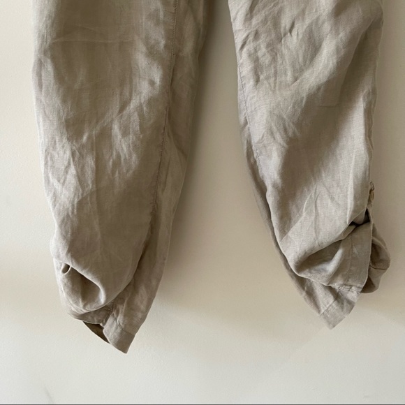 Jones New York Linen Cargo Button Detail Pants - Picture 9 of 15